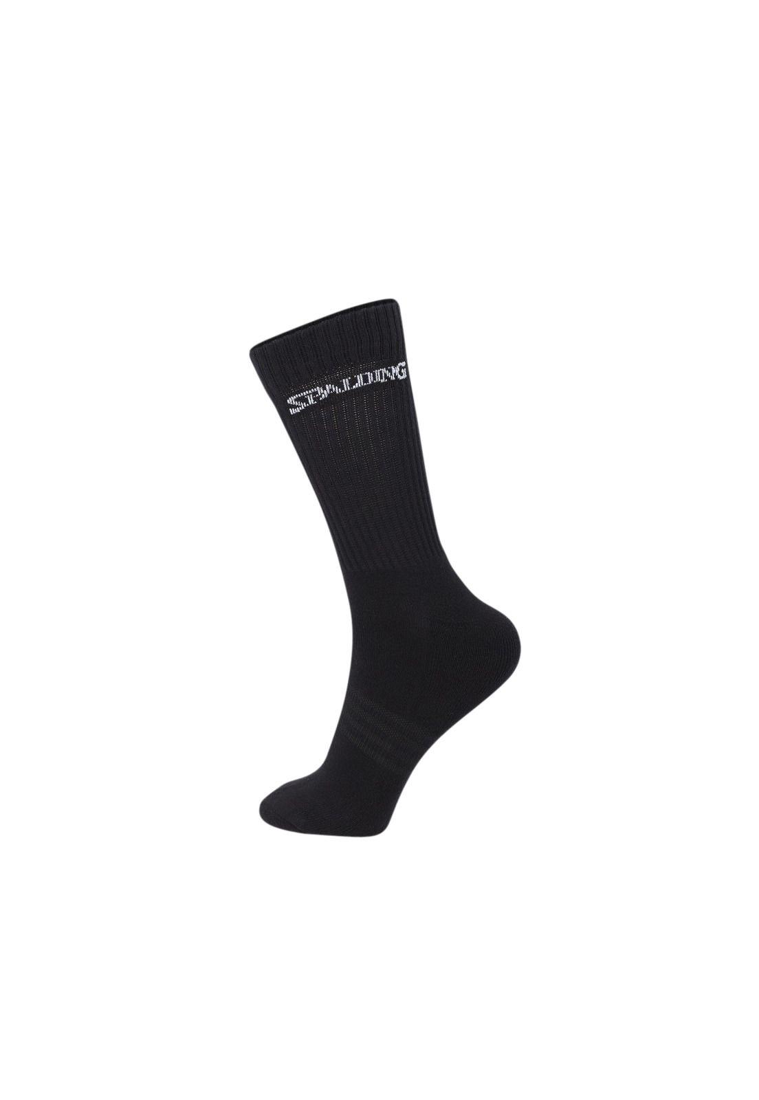 TRIPACK CALCETINES LARGOS 35-39 SPALDING NEGRO-2