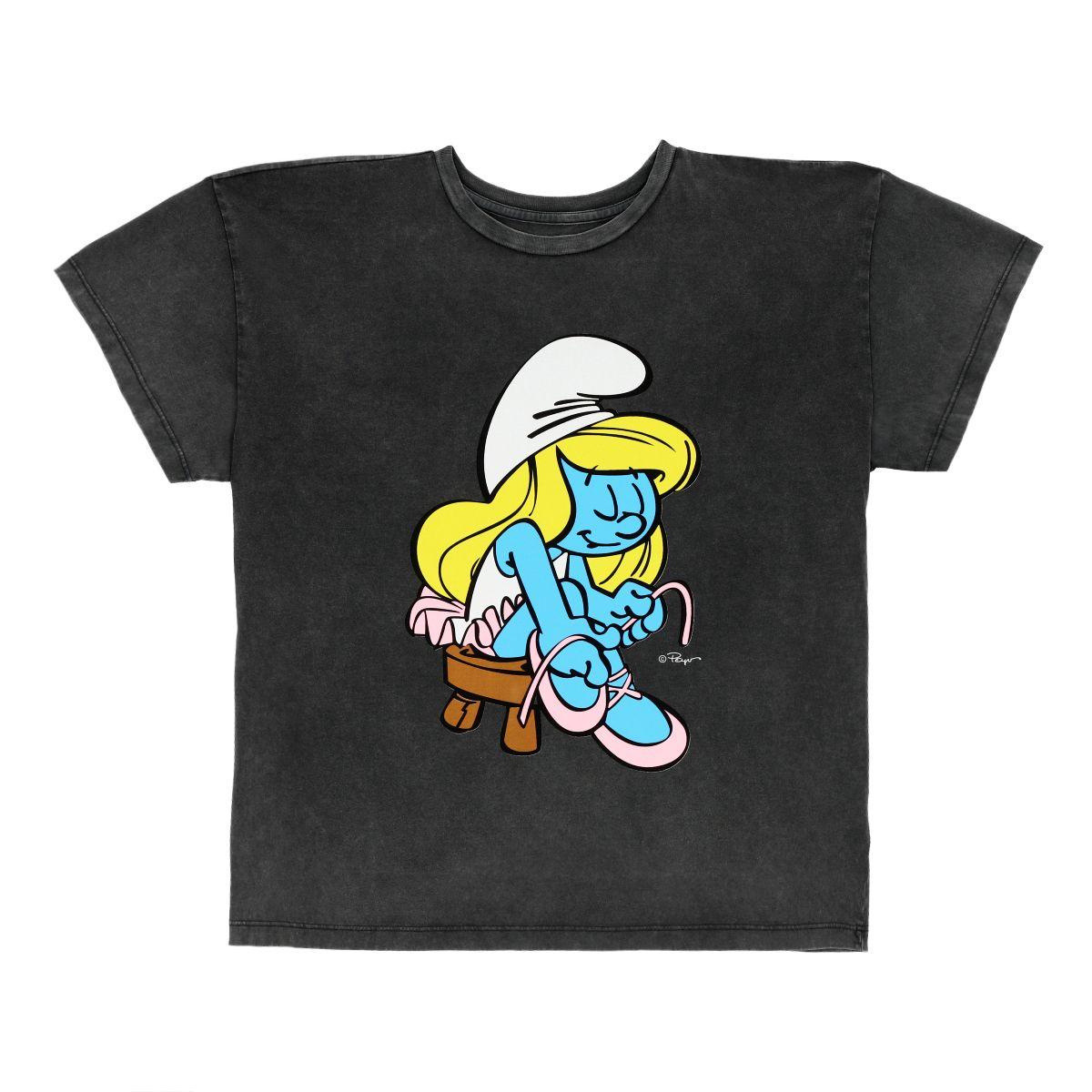 POLERA ADULTO LOS PITUFOS-0