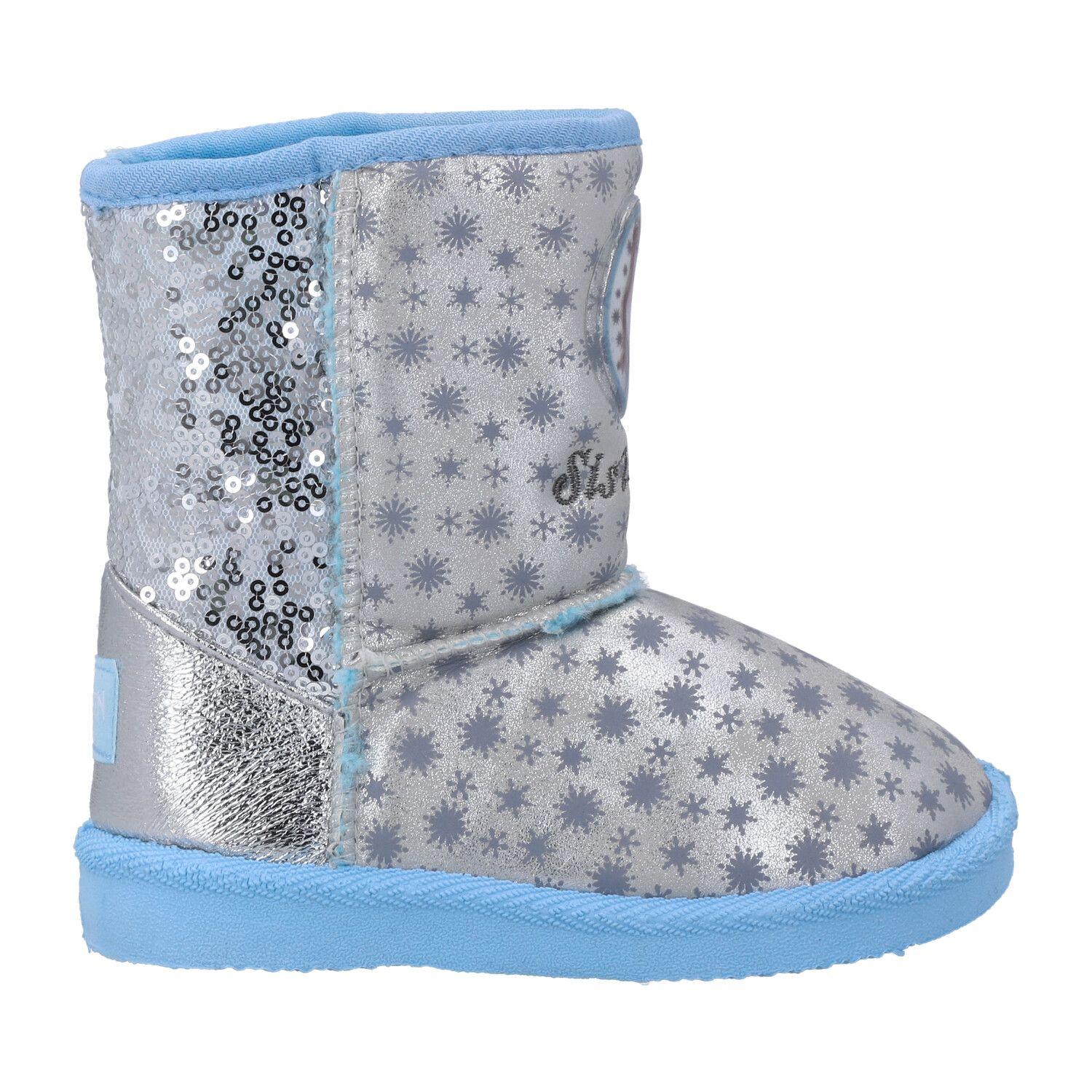 BOTAS FROZEN LENTEJUELAS PLATA INFANTIL-2