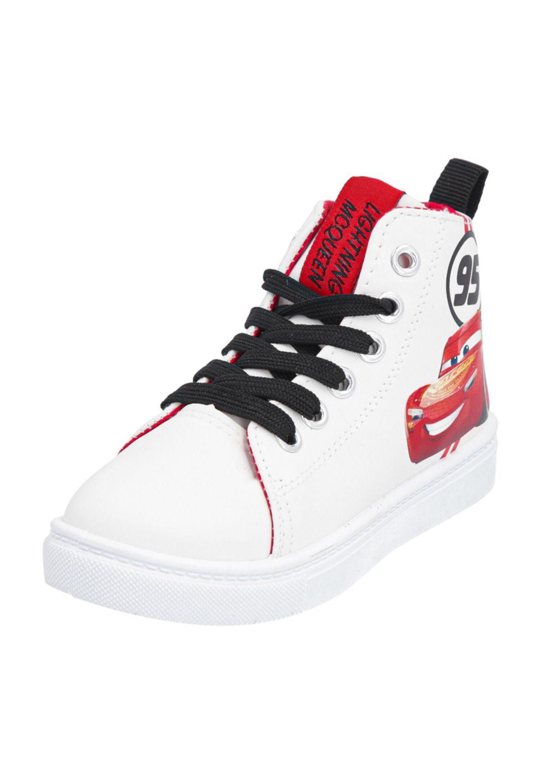 ZAPATILLAS CARS CAÑA ALTA EFECTO UV INFANTIL-0