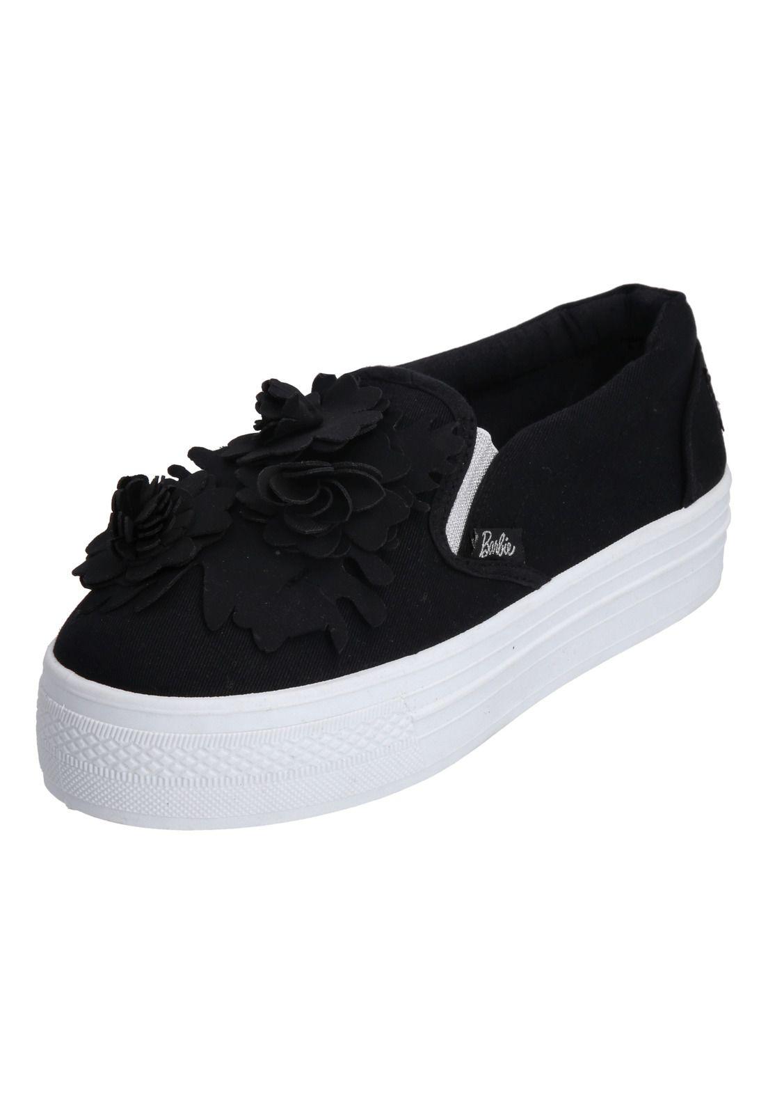 SLIP CON PLATAFORMA BARBIE NEGRO-0