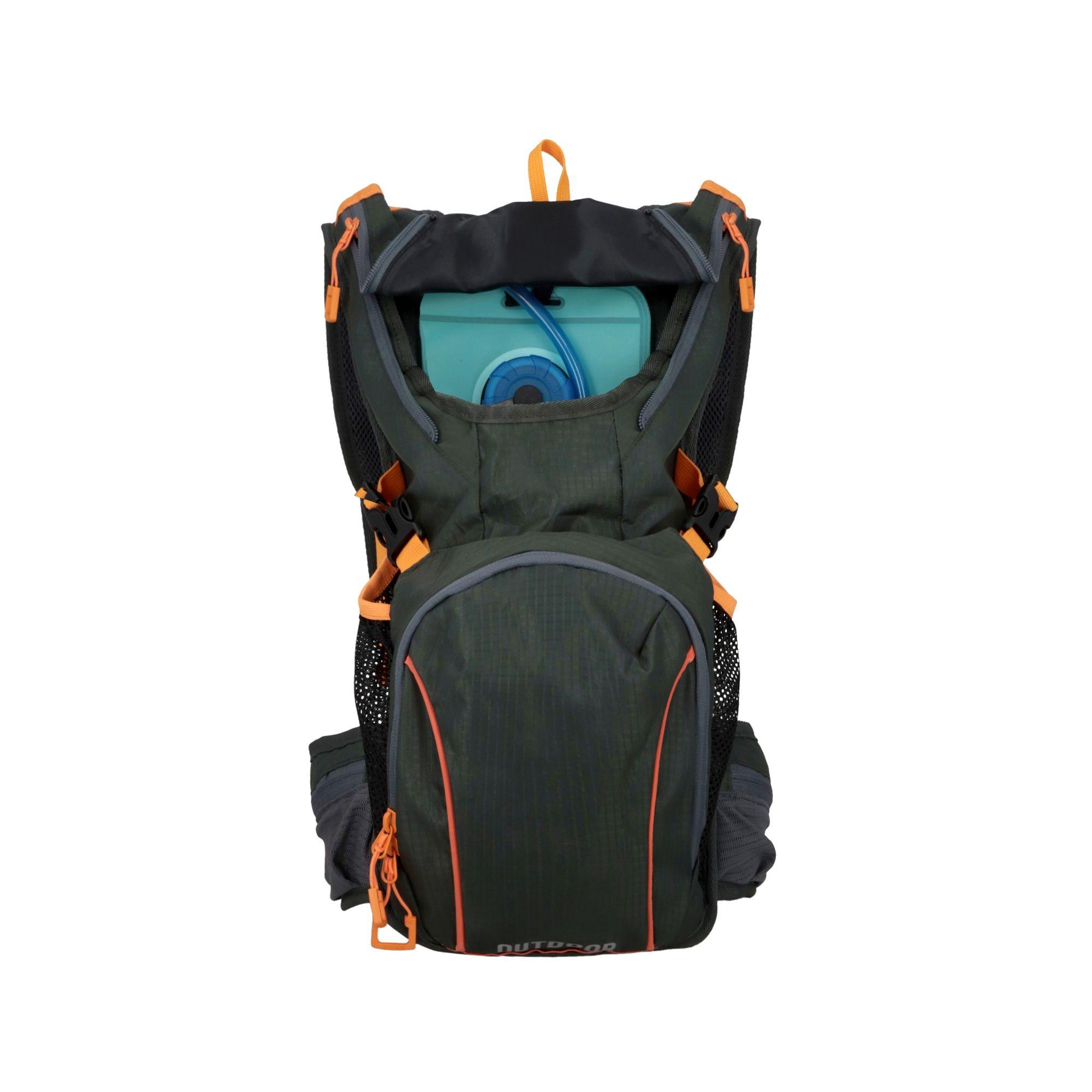 MOCHILA OUTDOOR CAMEL BACK DARK GREEN-GRAY-ORG-3