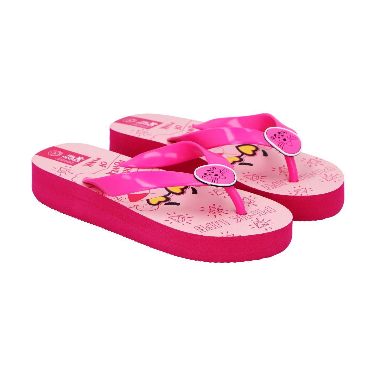 FLIP FLOP PINK PANTHER CON PLATAFORMA INFANTIL-0