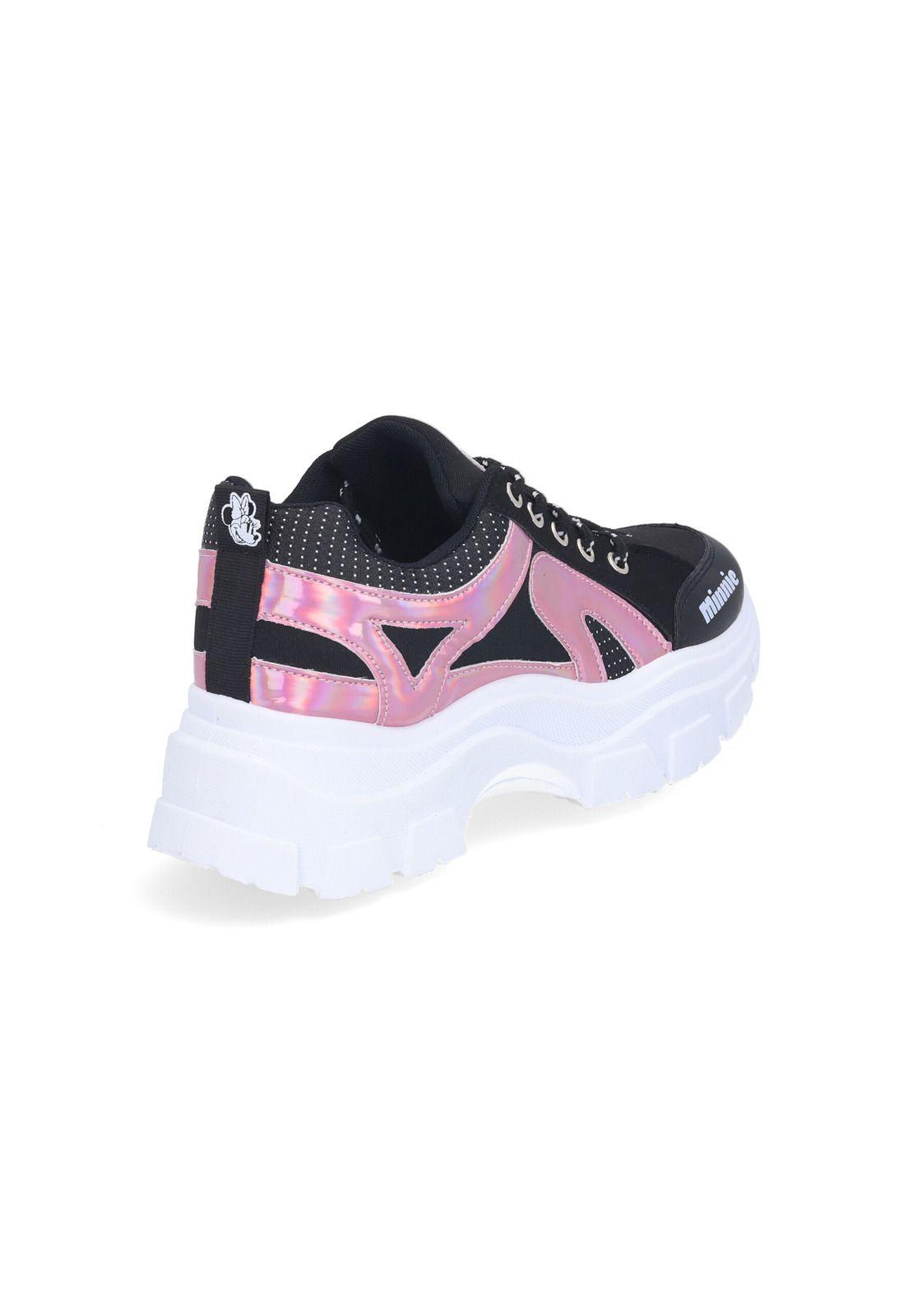 Zapatilla Chunky Mujer MINNIE MOUSE Negro-3