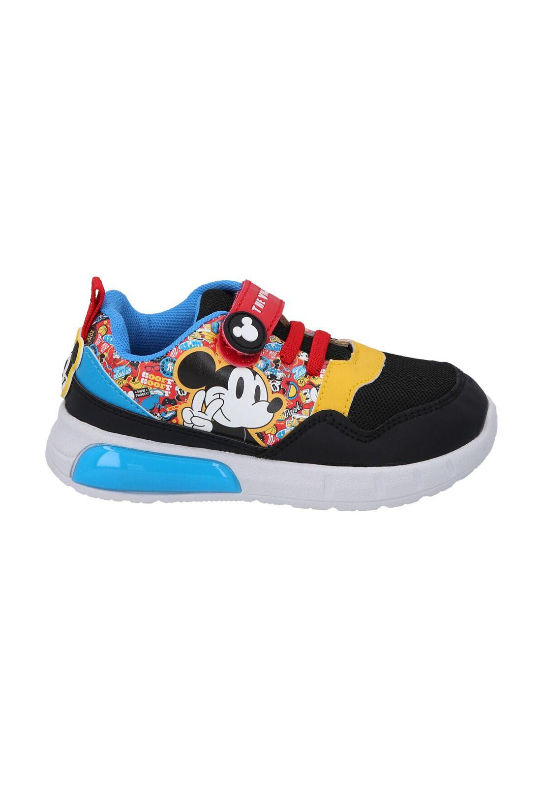 ZAPATILLA CON LUCES MICKEY NEGROAZUL-0