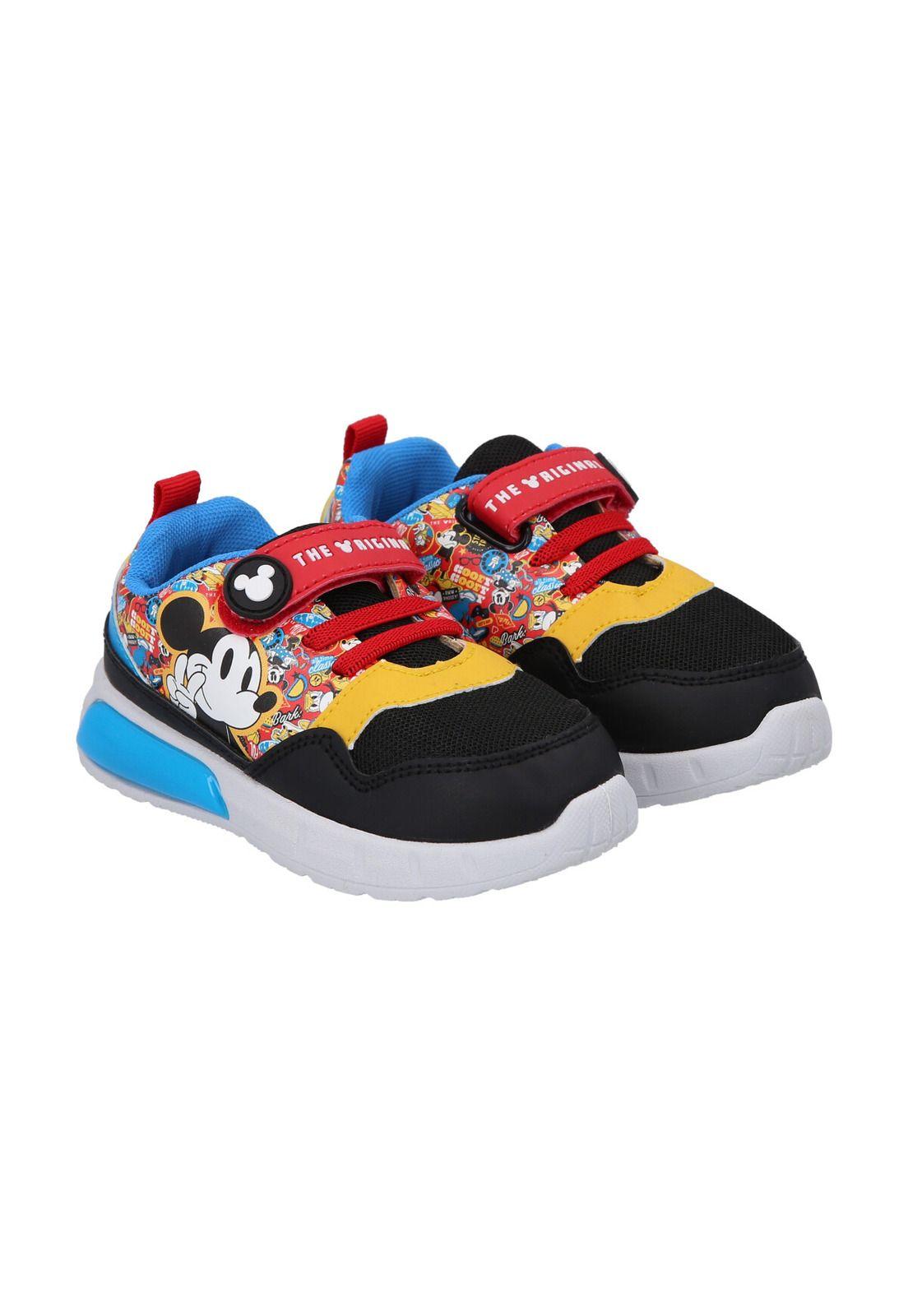 ZAPATILLA CON LUCES MICKEY NEGROAZUL-2