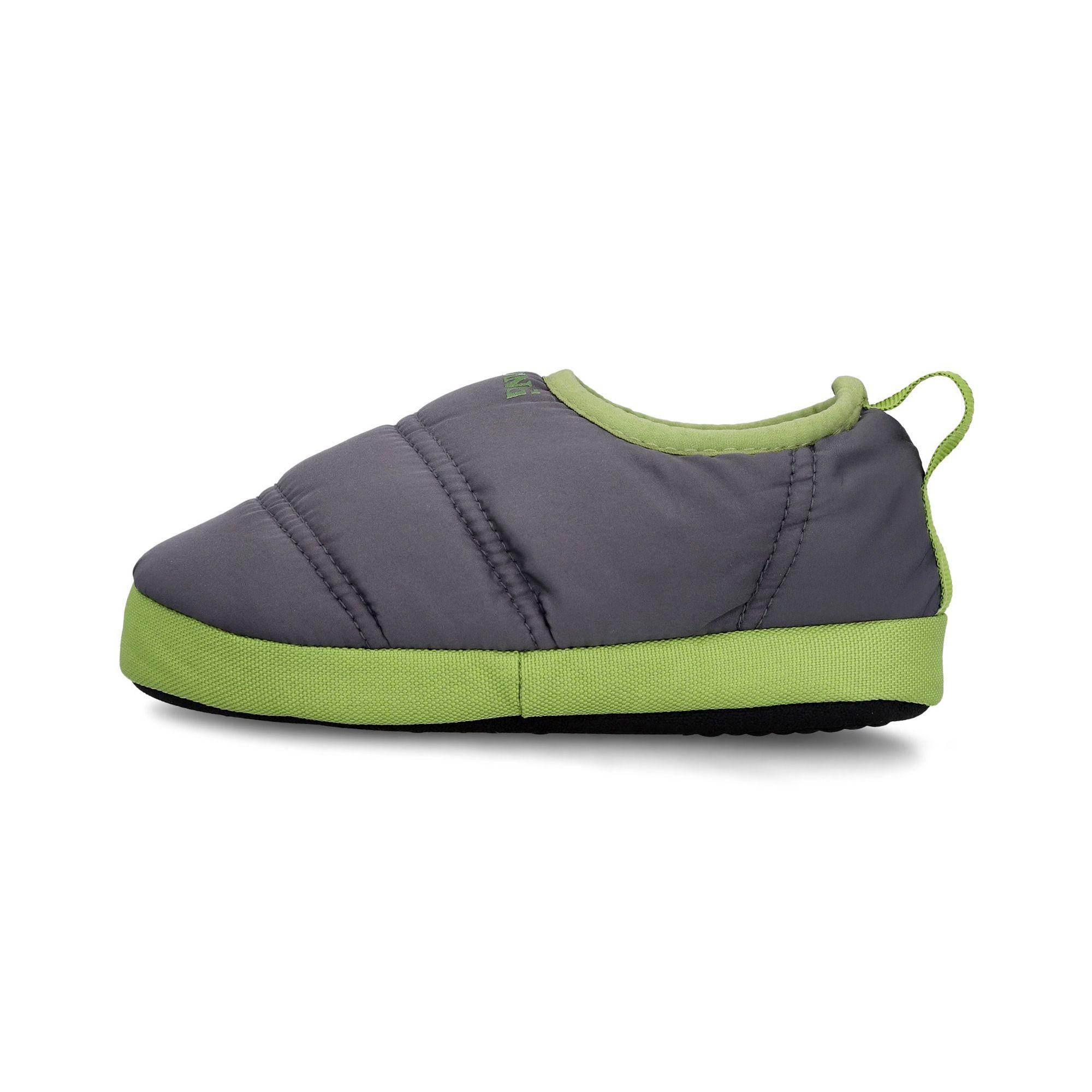 PANTUFLAS SPALDING INFANTIL GRIS VERDE-1