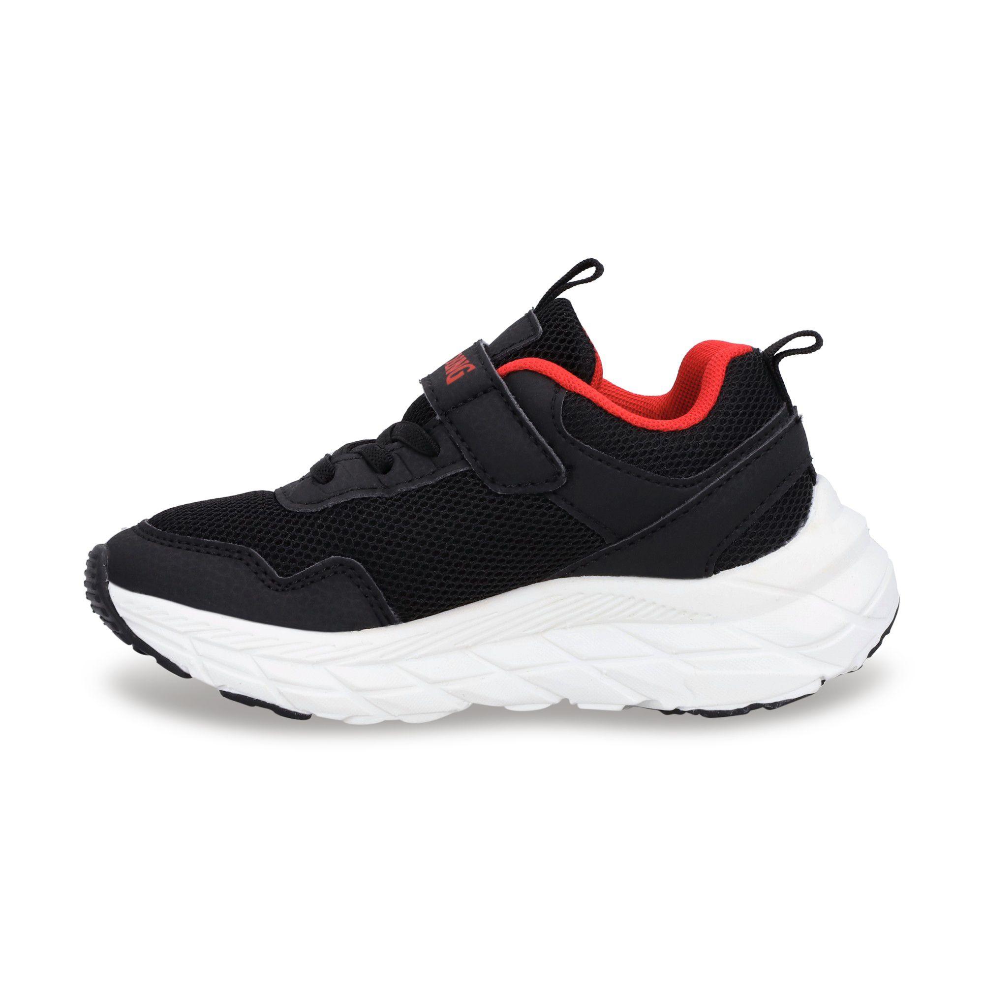 ZAPATILLAS FITNESS IVAR INFANTIL NEGRO ROJO-1
