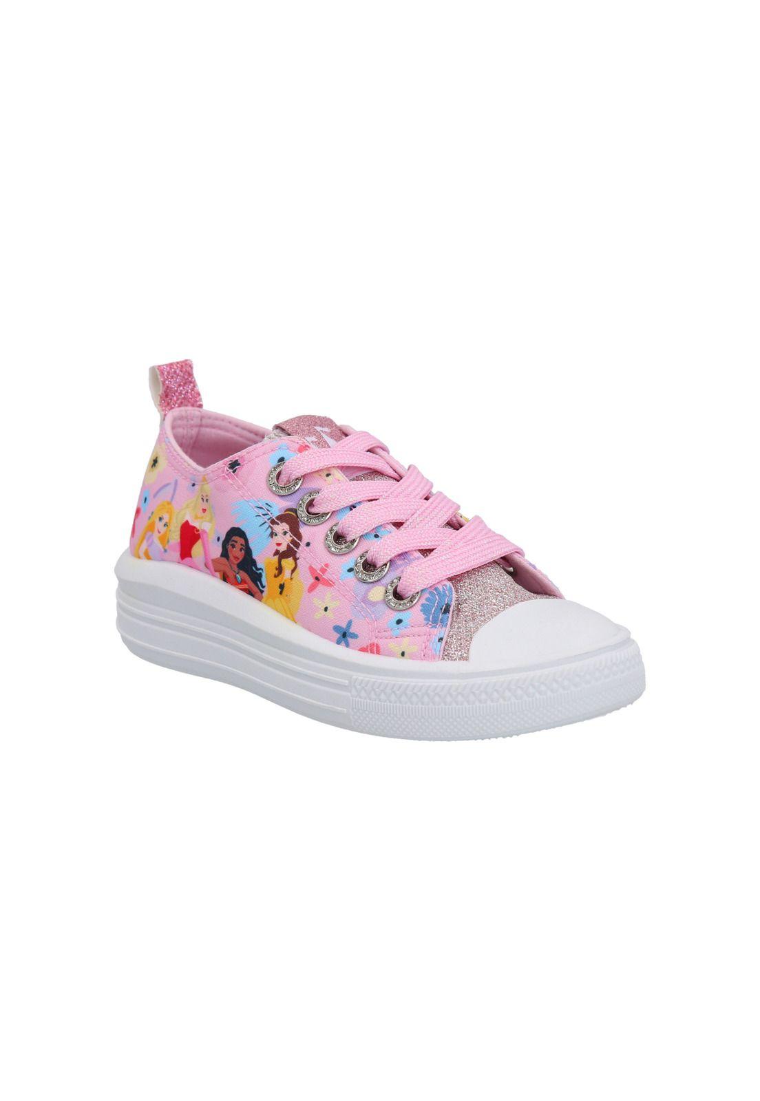ZAPATILLA LONA BAJA PRINCESA ROSADO-1