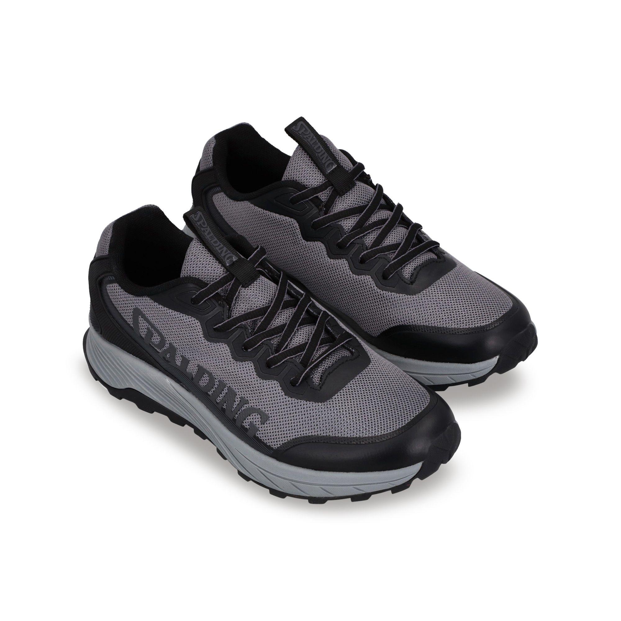ZAPATILLAS TRAIL RUNNING GRAVEL HOMBRE GRIS NEGRO-4