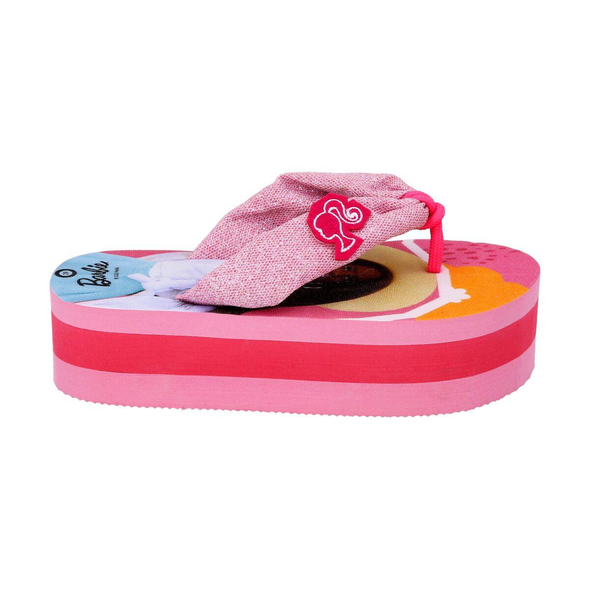 FLIP FLOP BARBIE CON PLATAFORMA INFANTIL-2