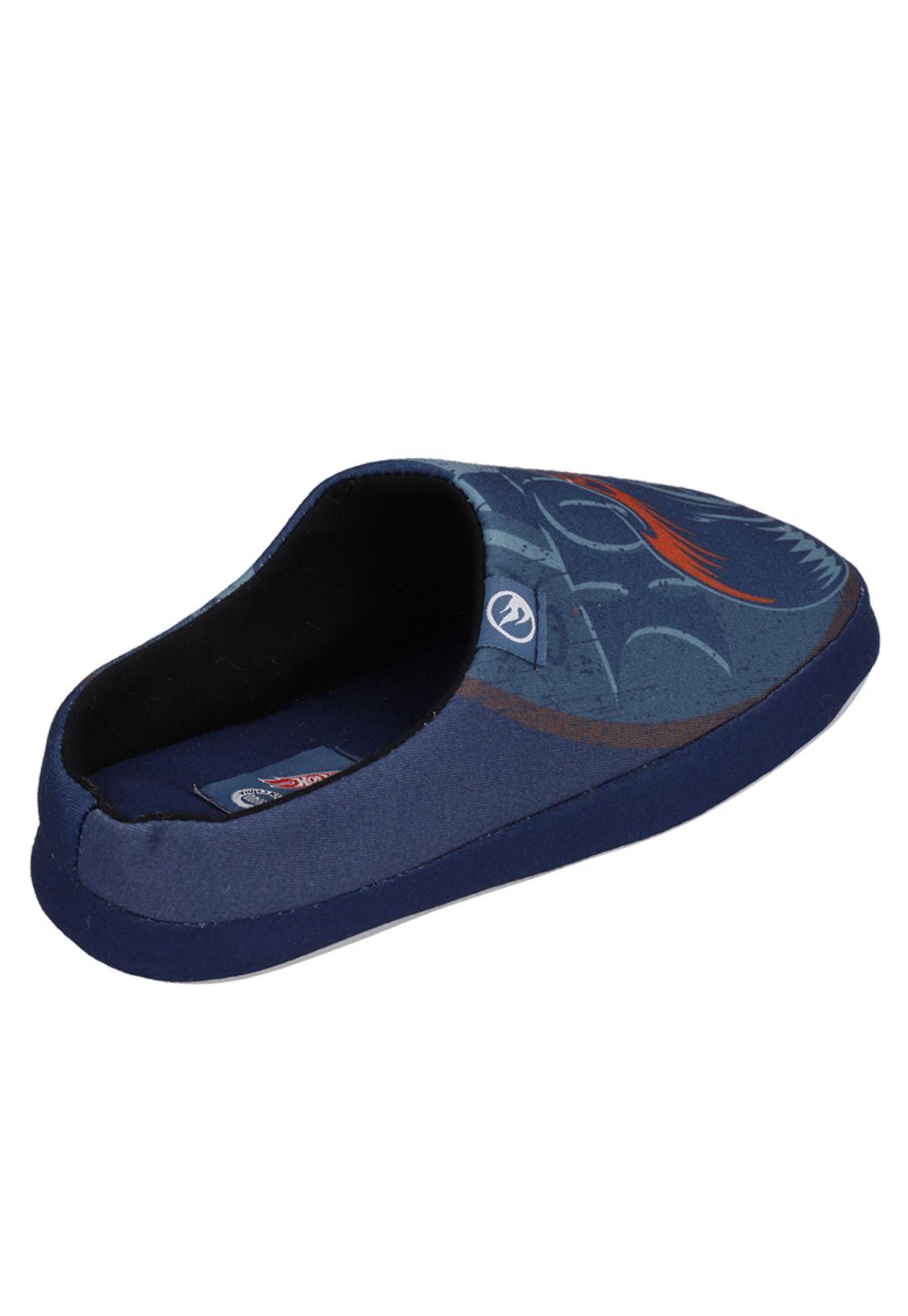 PANTUFLA HOTWHEELS AZUL-3