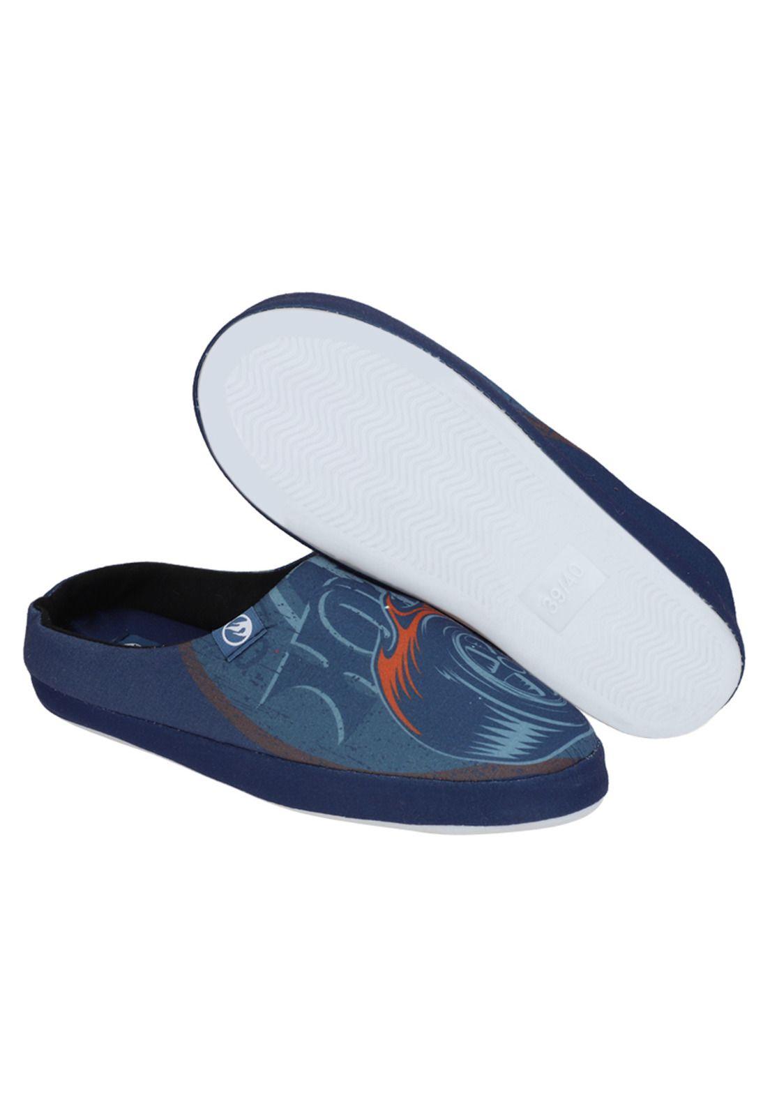 PANTUFLA HOTWHEELS AZUL-4