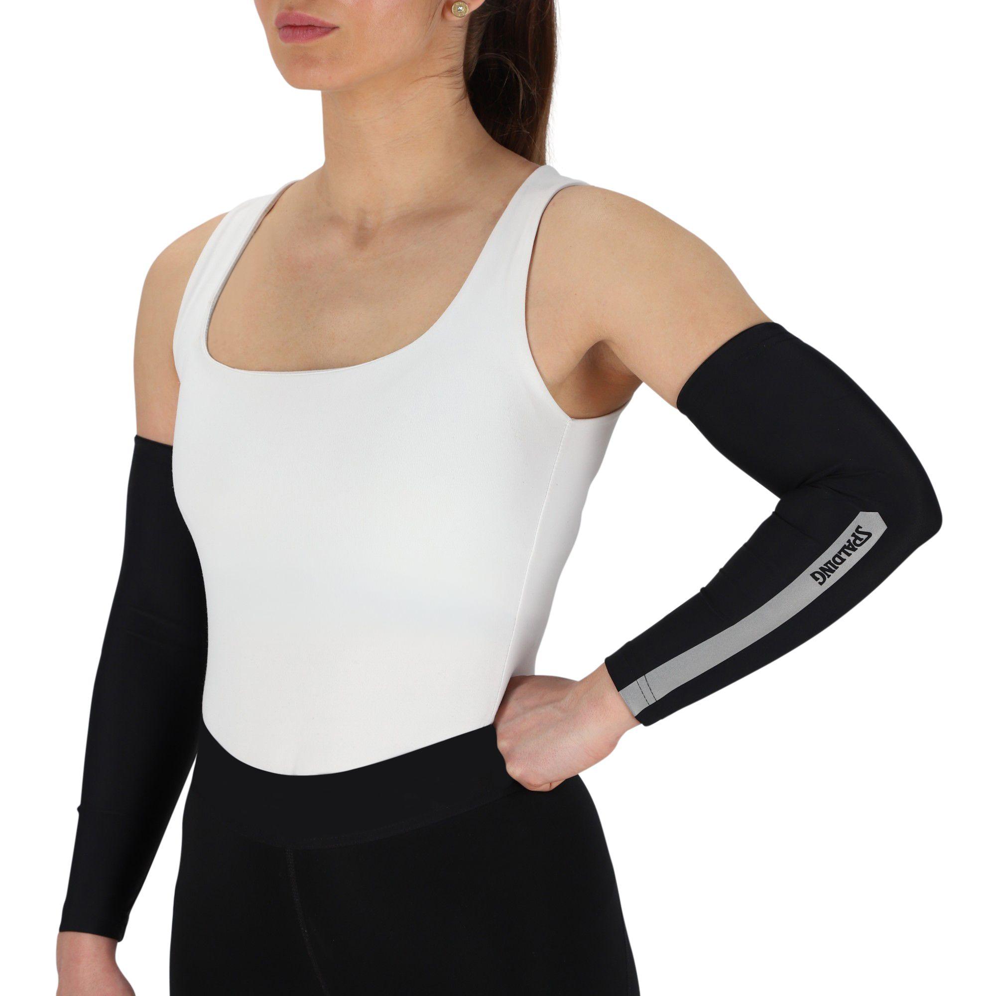 Manga de Compresion Spalding Reflectante Negro-3