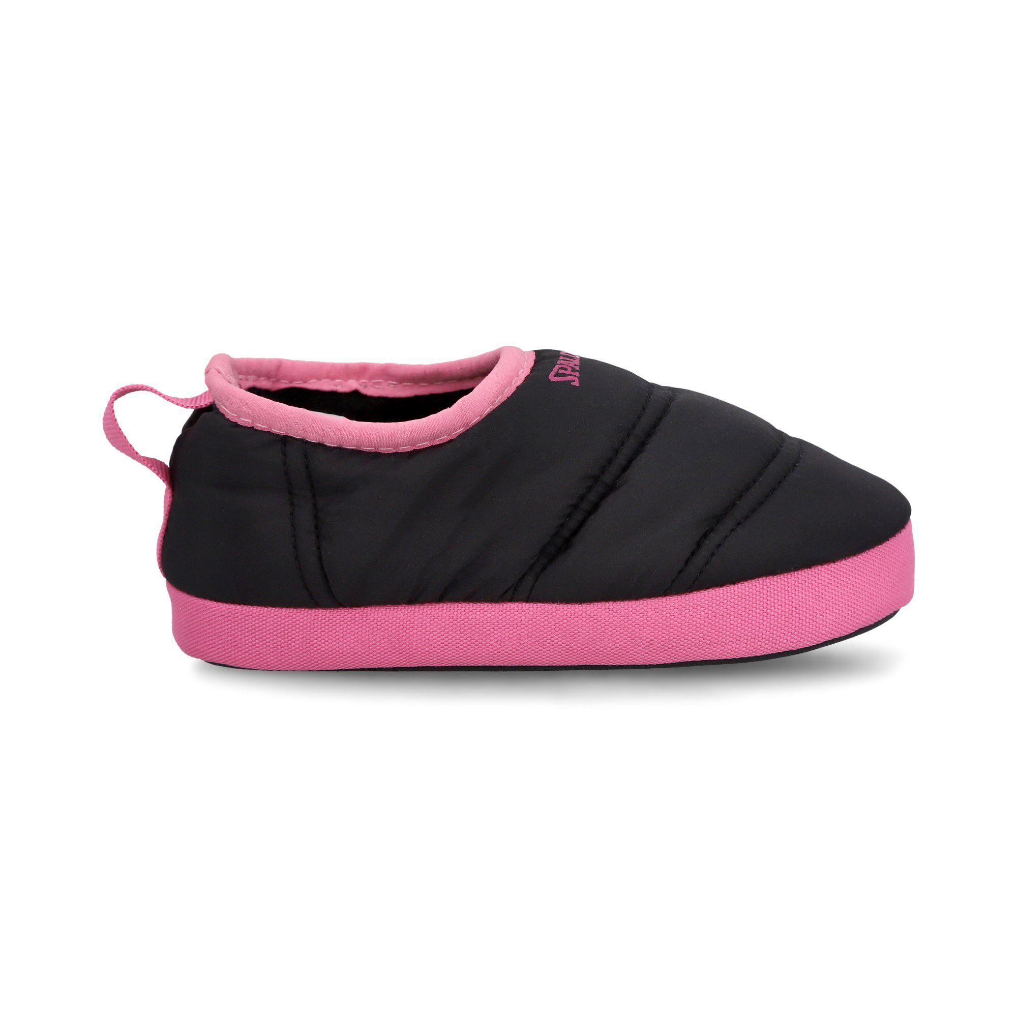 PANTUFLAS SPALDING INFANTIL NEGRO FUCSIA-0