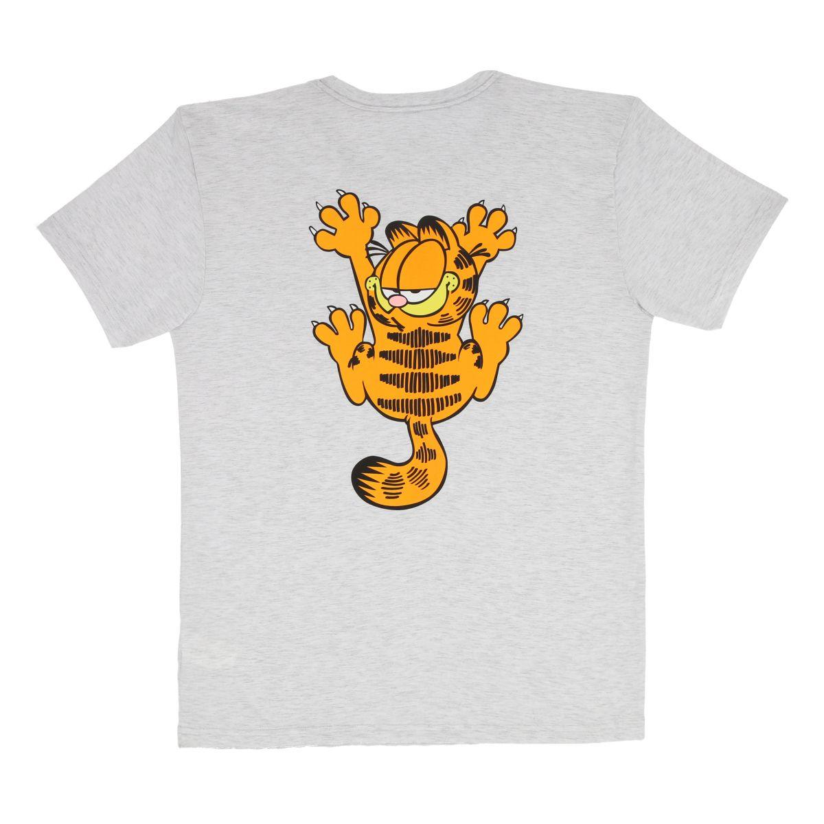 POLERA GARFIELD ADULTO GRIS CLARO-1