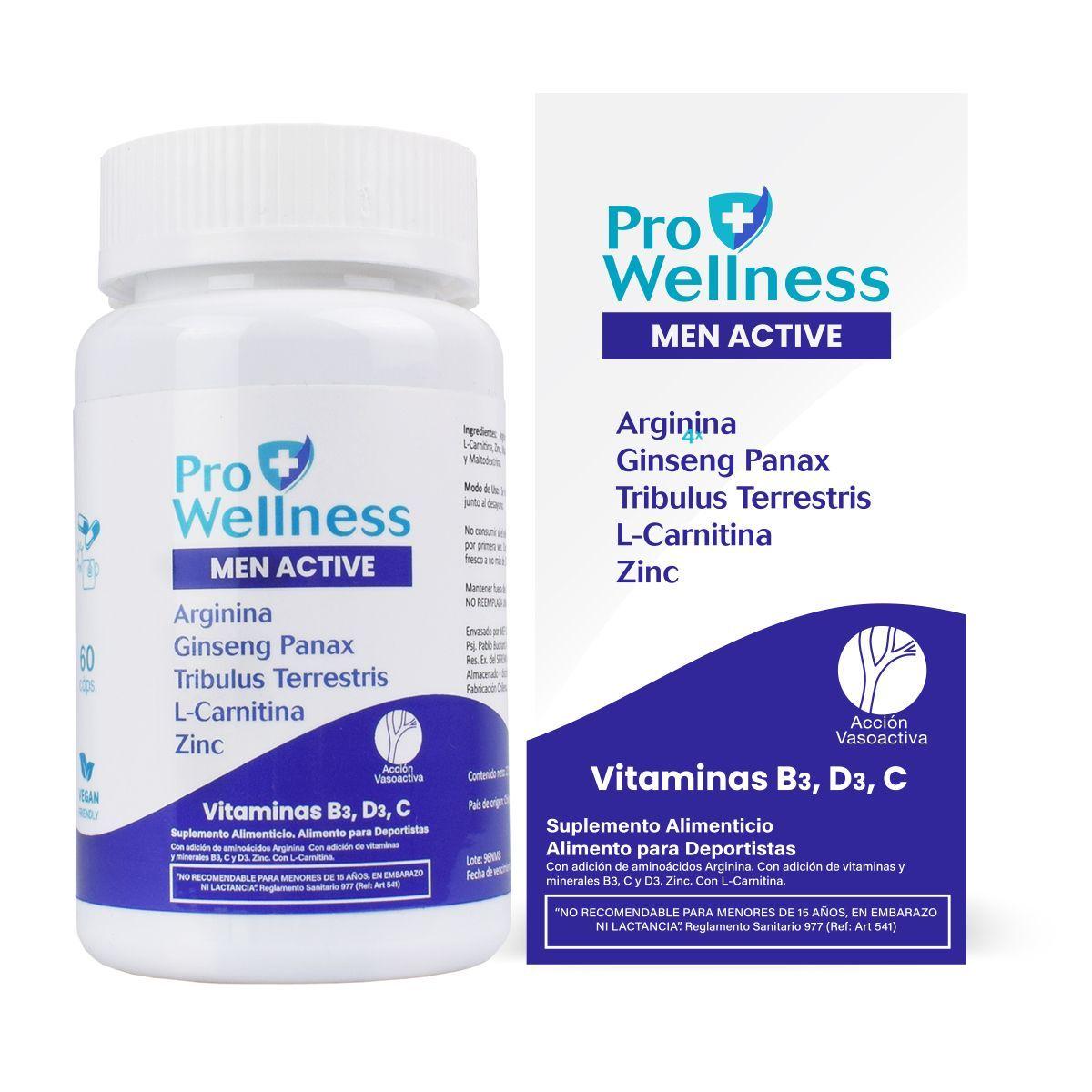 PRO WELLNESS MEN ACTIVE CAJA 60 CAPSULAS-0