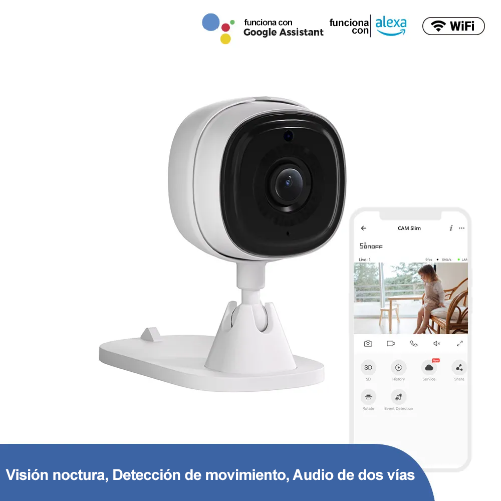 Cámara de Seguridad WiFi Full HD Sonoff CAM Slim-2