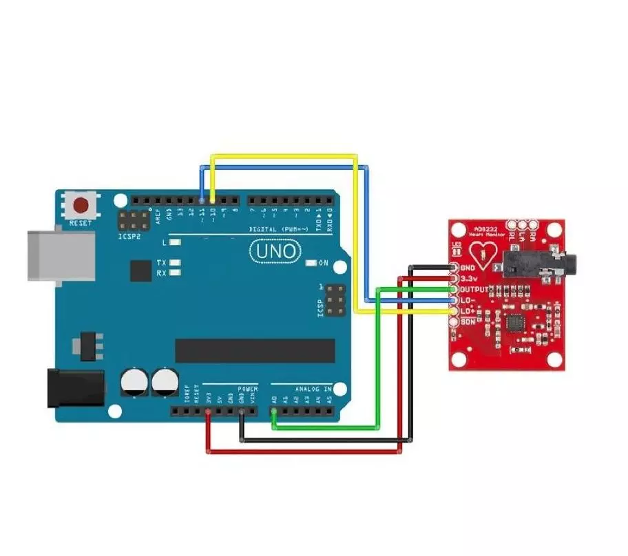 Kit Monitor de Frecuencia Cardiaca AD8232 para Arduino-2