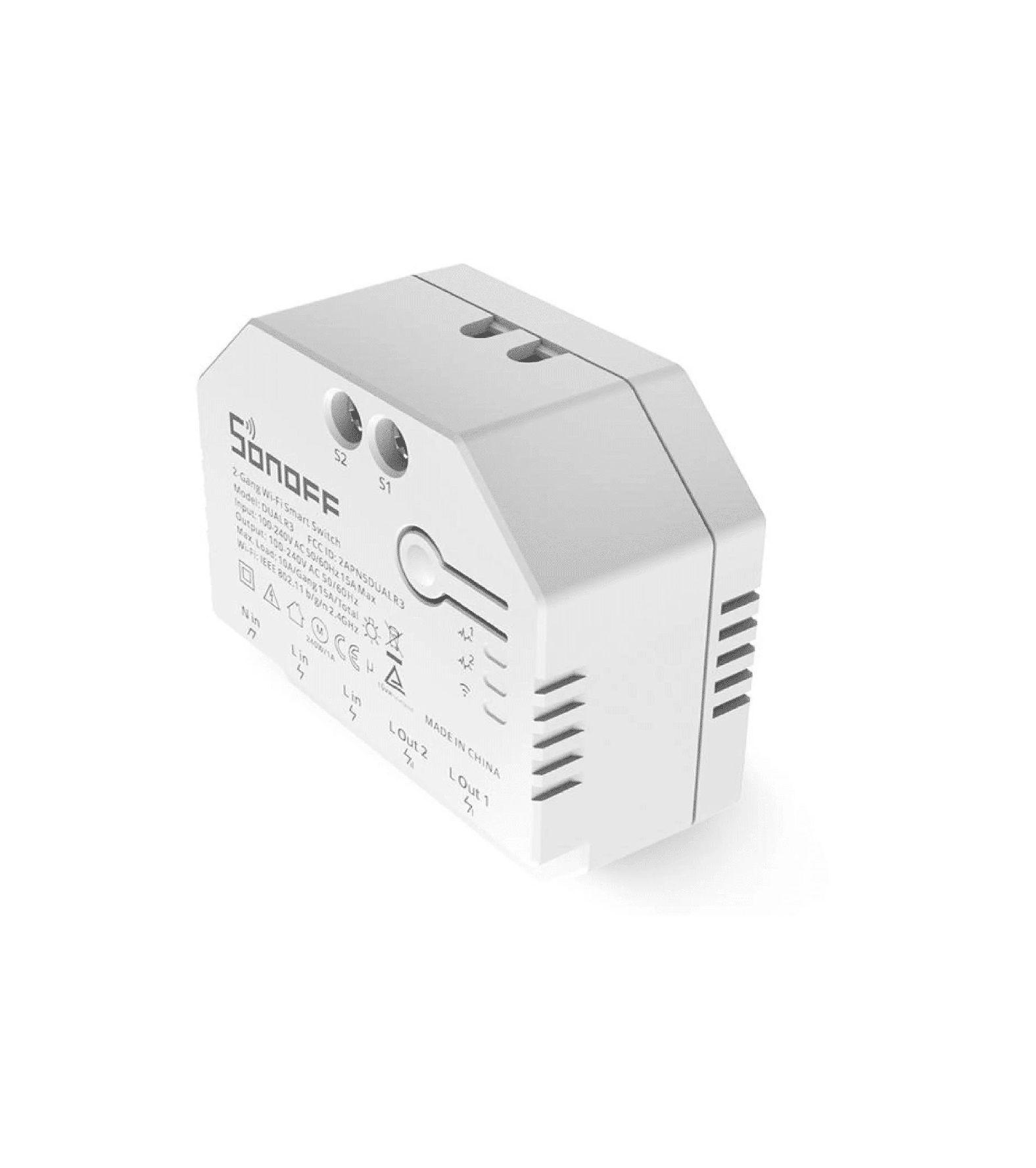 Interruptor Wifi Sonoff DUALR3 de 2 canales y medición de energía-2