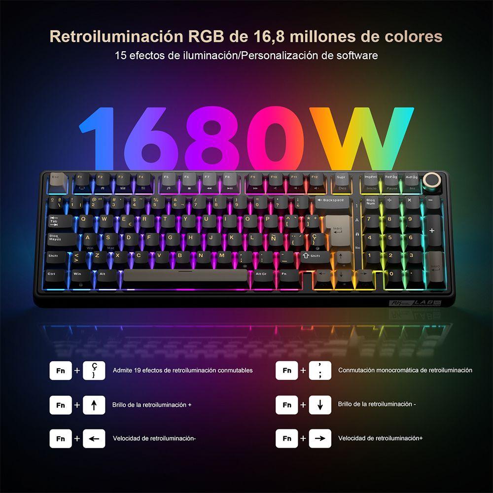 Teclado Mecánico RK R98Pro Phantom 98% Español Royal Kludge-5