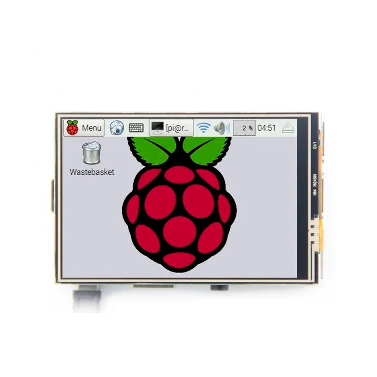 Pantalla táctil LCD 3.5" para Raspberry Pi 3B/3B+/4B-0