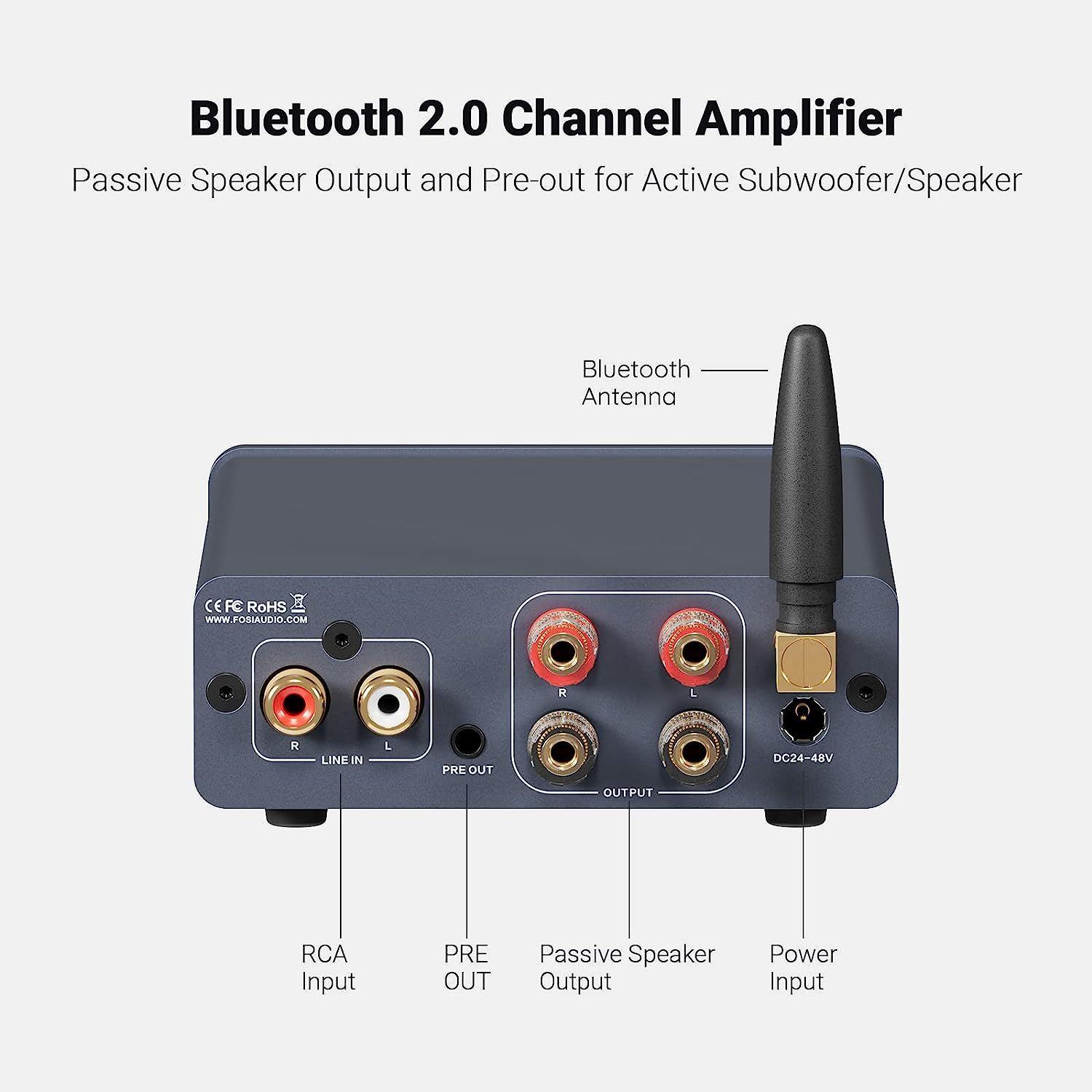 Amplificador de Audio Bluetooth - Fosi Audio BT20A PRO 600W-2