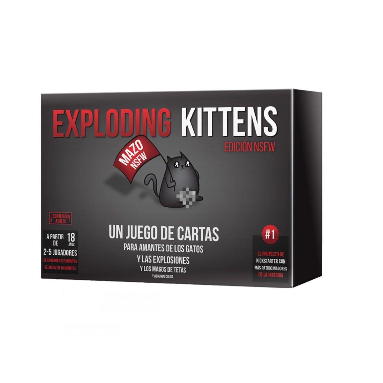 Juego de mesa Exploding Kittens NSFW -0
