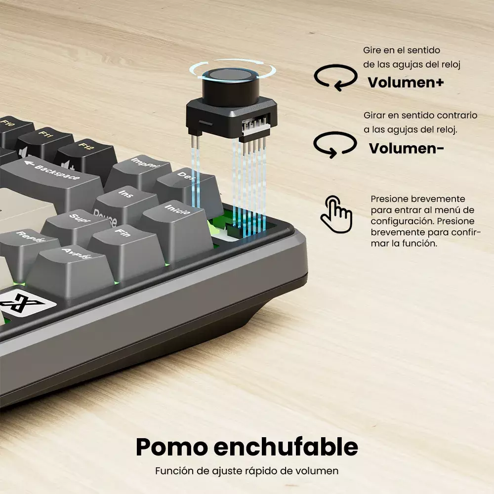 Teclado Mecánico RK X87 Phantom 87% Español RK-3