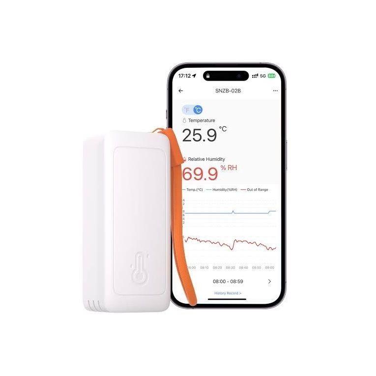 Sensor de Temperatura Humedad Zigbee Sonoff AirGuard TH Lite-4