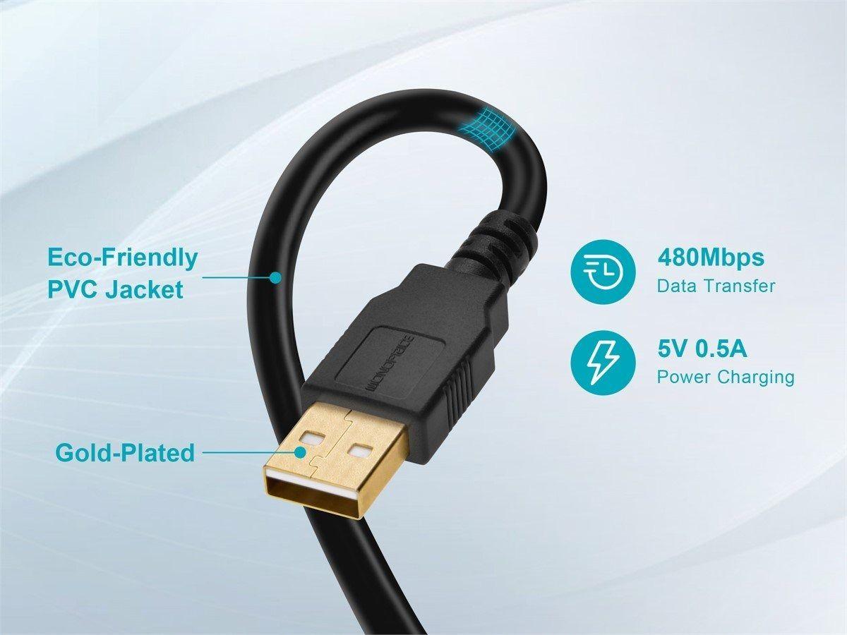 Cable USB A a miniB - Premium - 6Ft 1.82mts-2