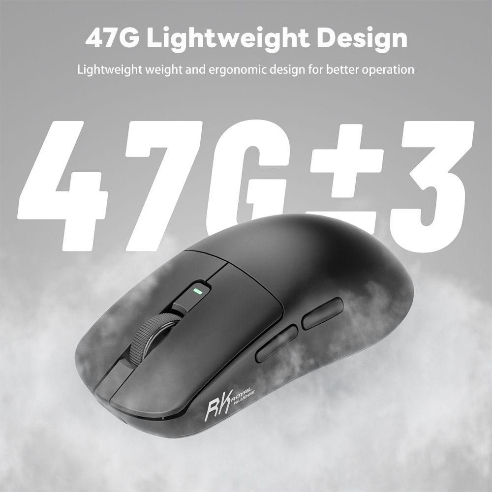 Mouse Gamer Inalámbrico RK M3 Black 8K PAW3950 30000DPI-5