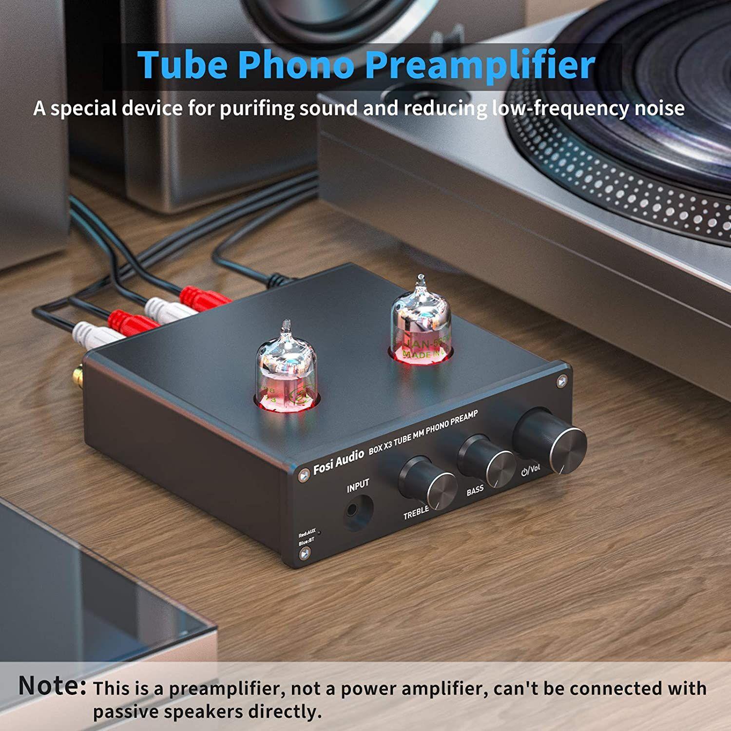 Preamplificador Bluetooth para Tornamesas Fosi Audio Box X3-2