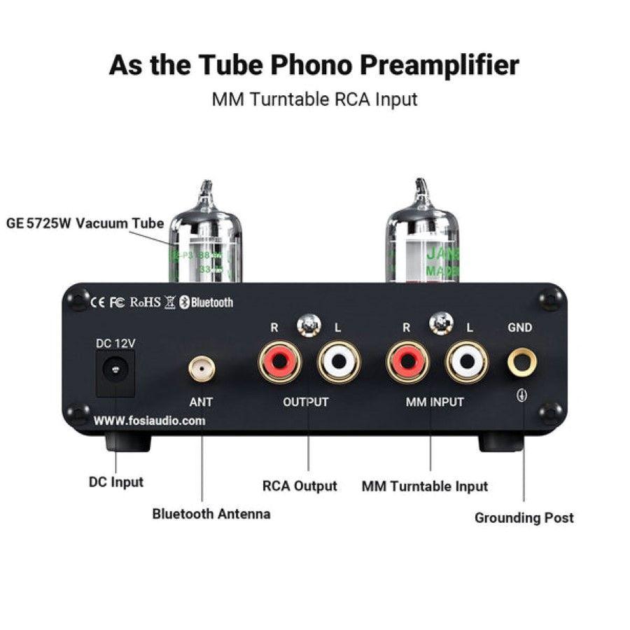 Preamplificador Bluetooth para Tornamesas Fosi Audio Box X3-3