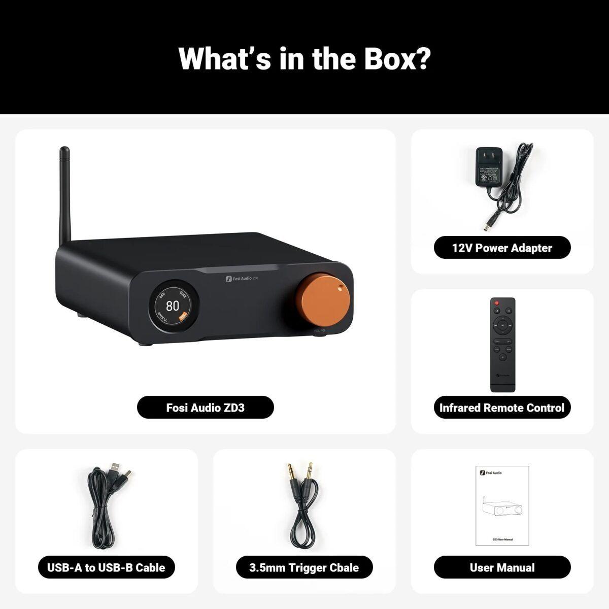 Preamplificador de Audio DAC Balanceado Bluetooth Fosi Audio ZD3-6