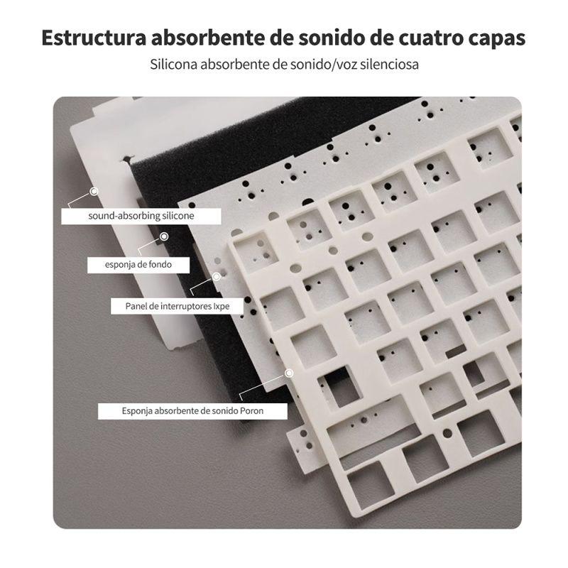 Teclado Mecánico RK R75 75% Blackberry Español - Royal Kludge-4