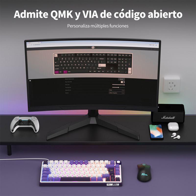 Teclado Mecánico RK R75 75% Blackberry Español - Royal Kludge-5
