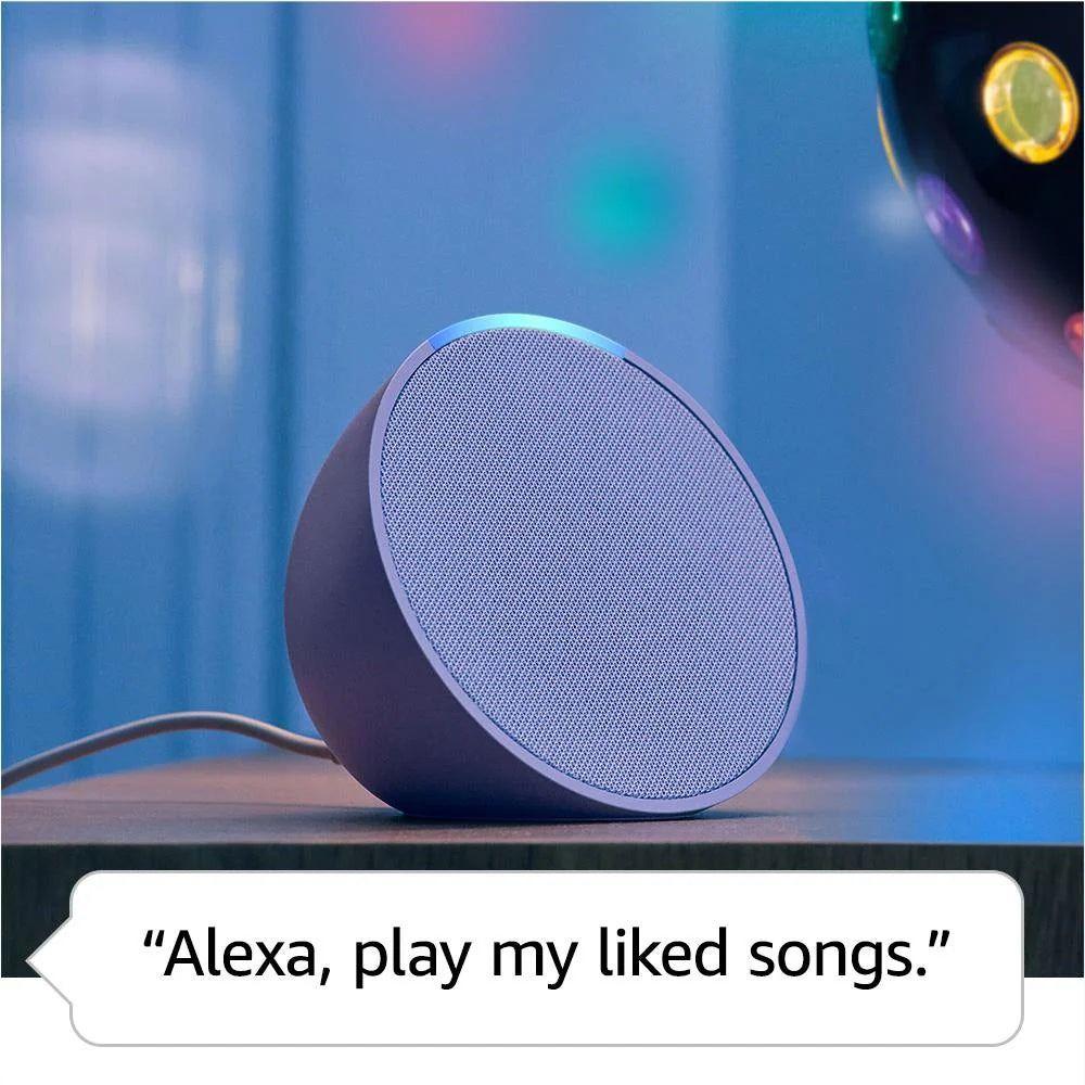 Amazon Alexa Echo Pop Lavanda Parlante Inteligente -2