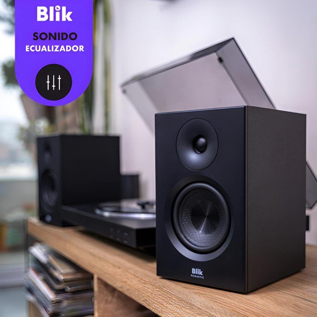 Par Parlantes Hi-fi Bluetooth Blik Bookshelf One-3