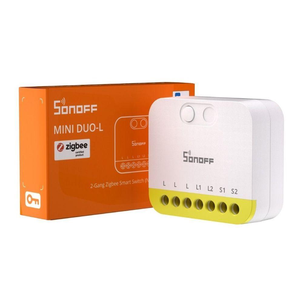 Interruptor Zigbee Sonoff Mini DUO-L de 2 Canales Sin Neutro-2
