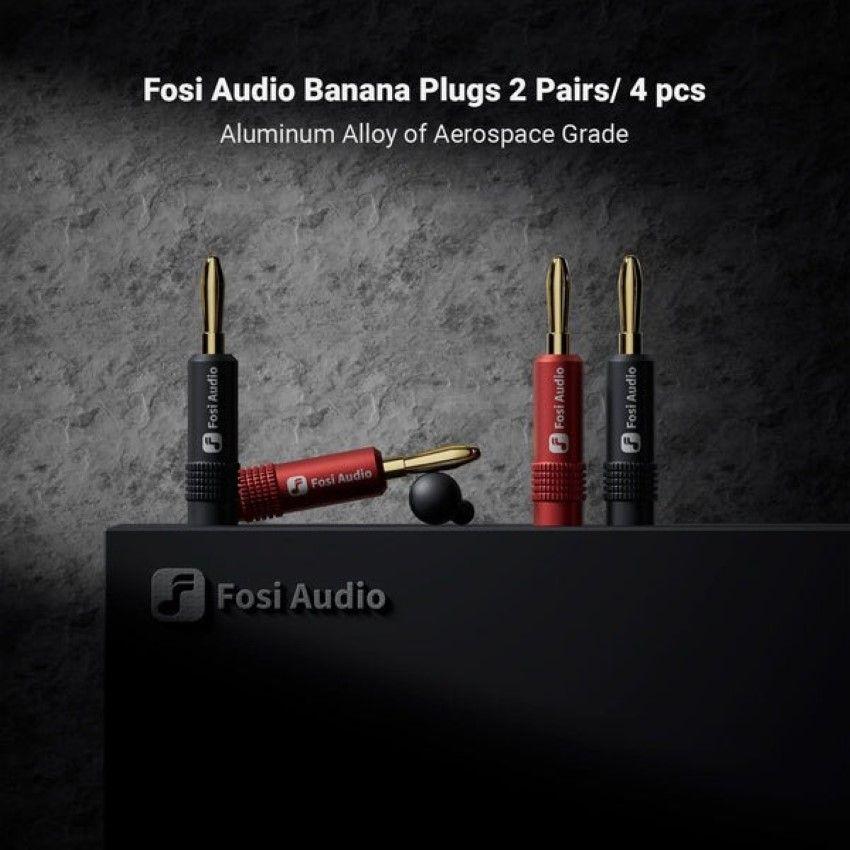 Conectores Bananas HiFi Fosi Audio - 2 Pares / 4 pcs-4