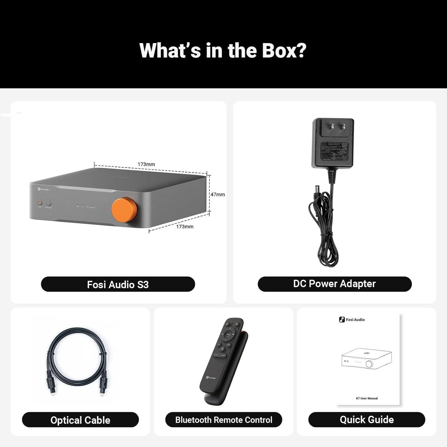 Streamer HiFi Fosi Audio S3 DAC AK4493SEQ WiFi 6 XLR-4