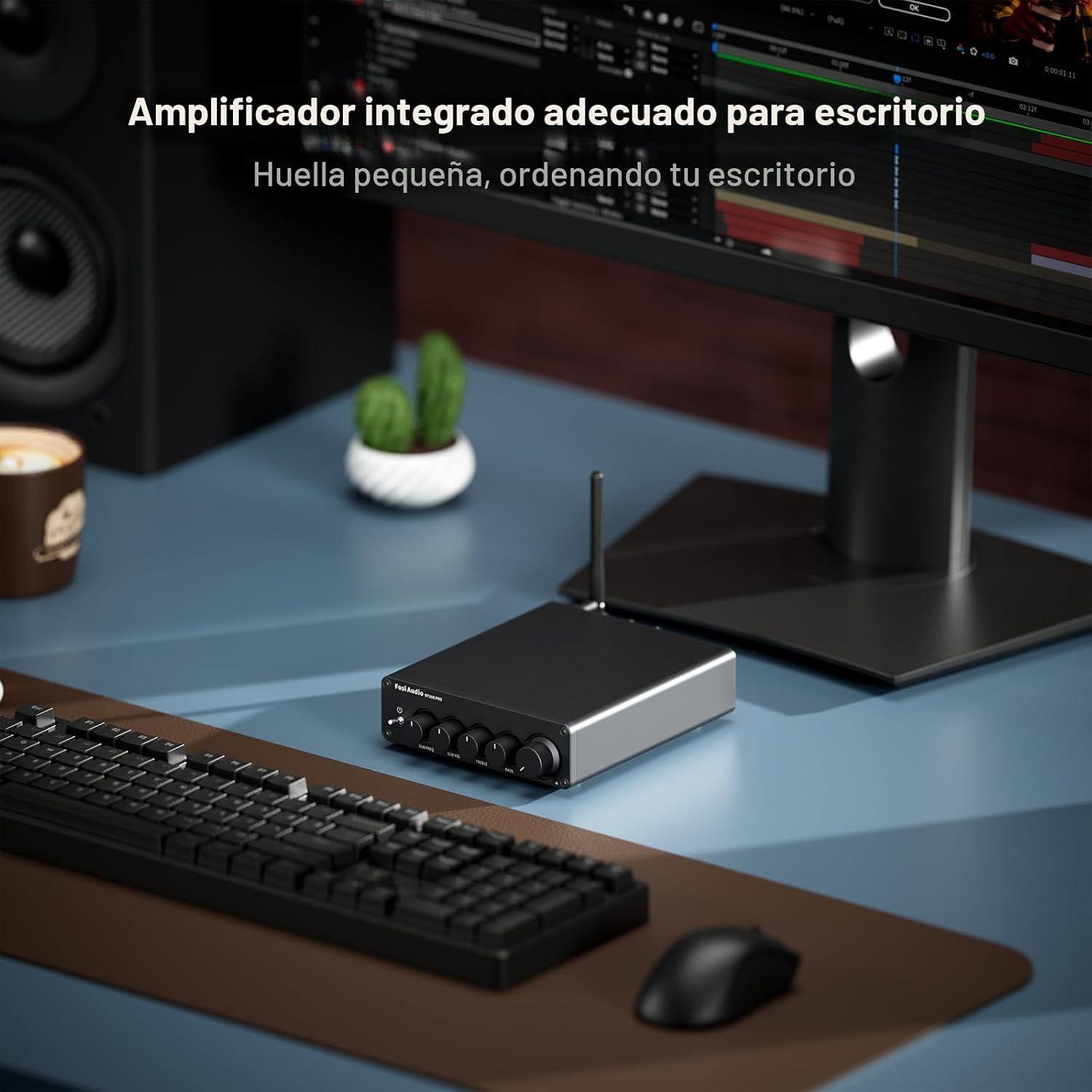 Amplificador HiFi Bluetooth 2.1 Fosi Audio BT30D Pro 48V-2
