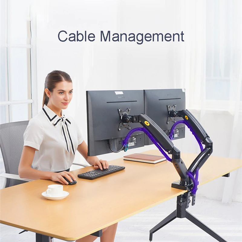 Soporte Doble para Monitor con Brazo Articulado-2