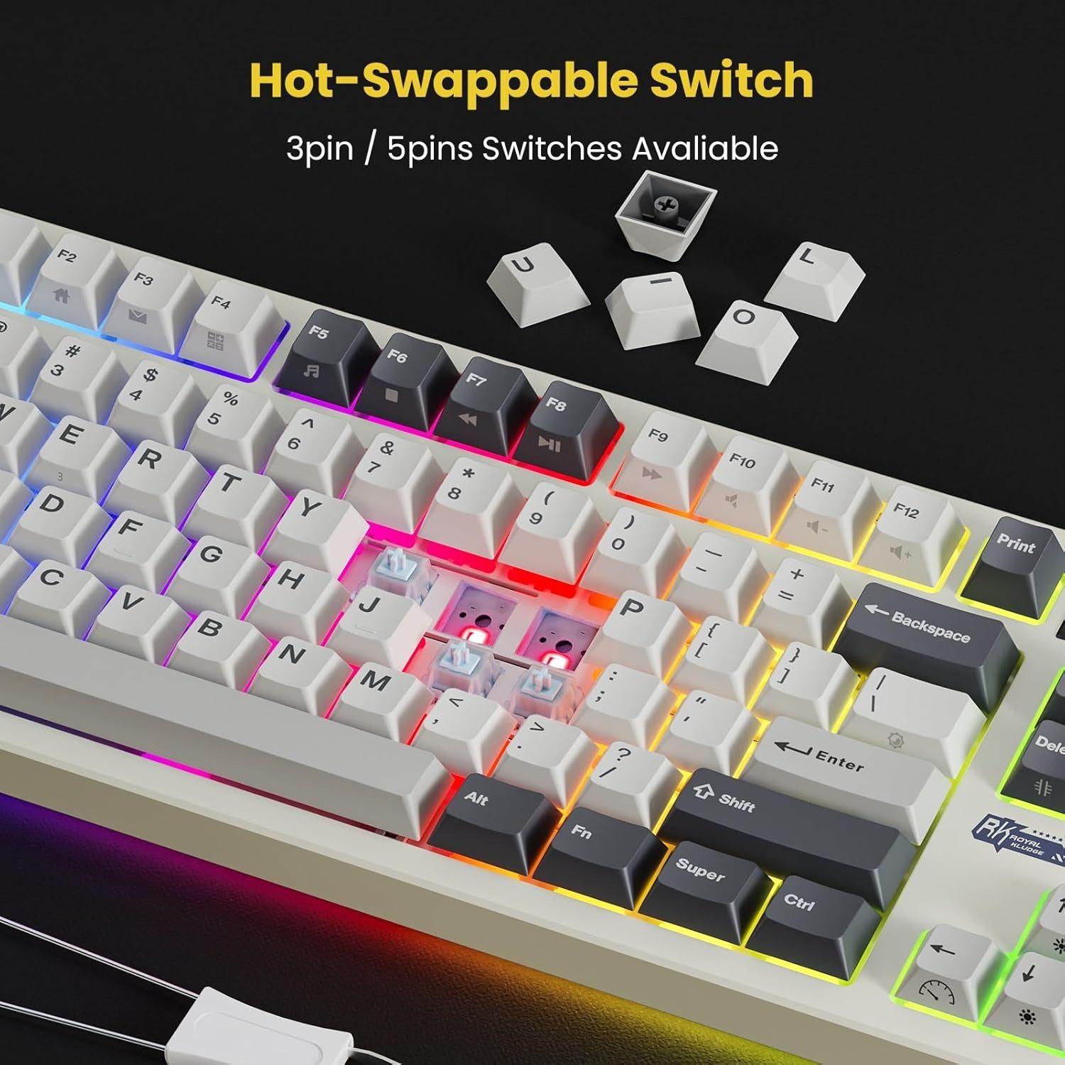 Teclado Mecánico Inalámbrico RKS85 80% TKL Español-4