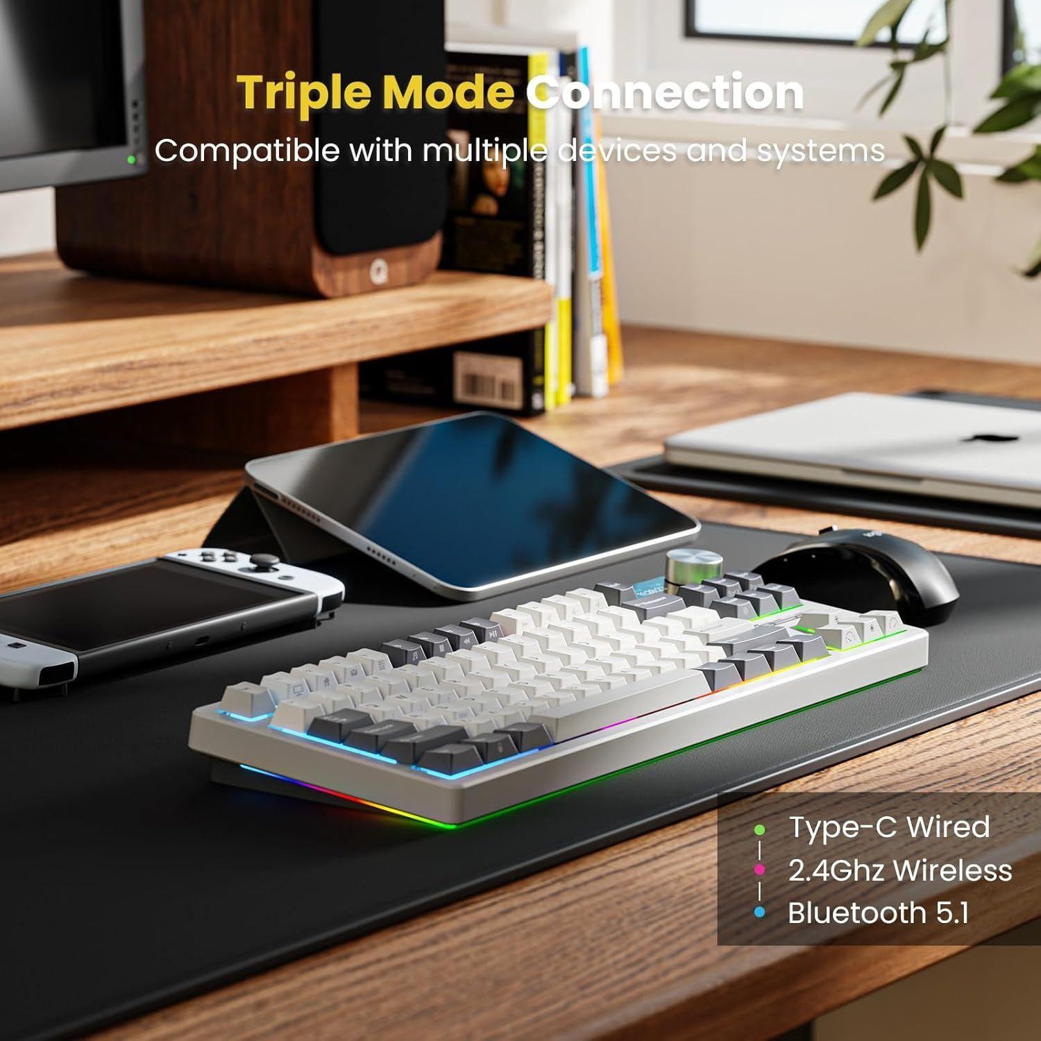 Teclado Mecánico Inalámbrico RKS85 80% TKL Español-5