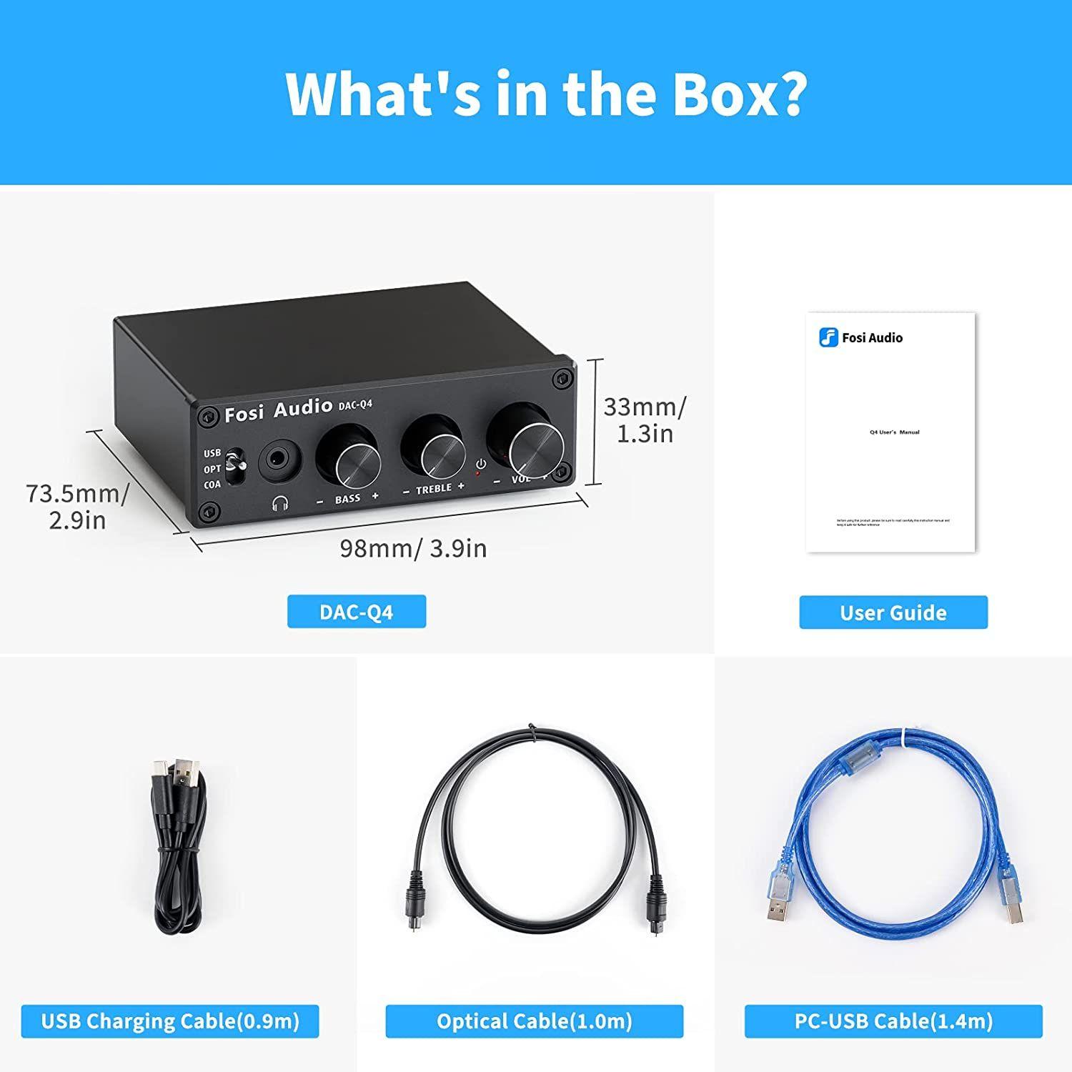 Amplificador de Audífonos - Fosi Audio Q4-6