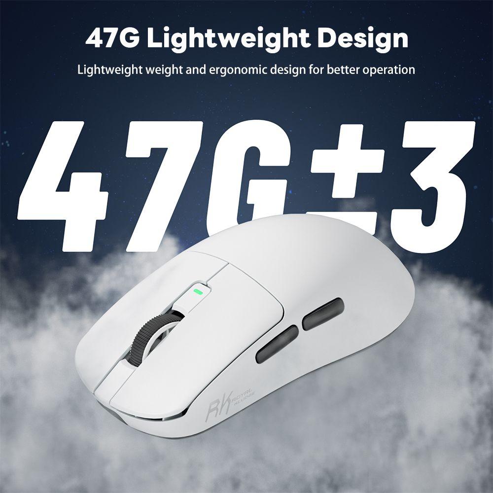 Mouse Gamer Inalámbrico RK M3 Panda 8K PAW3950 30000DPI-7
