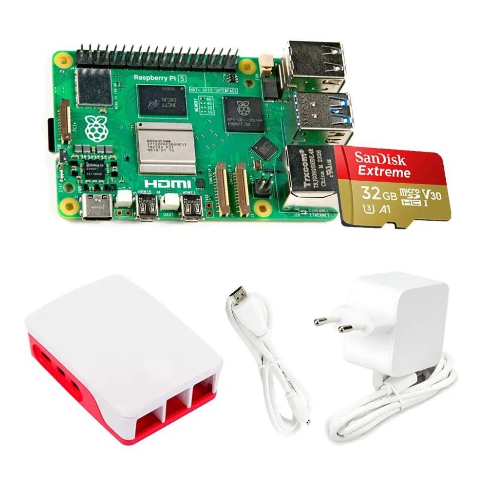Kit Raspberry Pi 5 8GB con Sandisk Extreme 32GB 100 MB/s-0