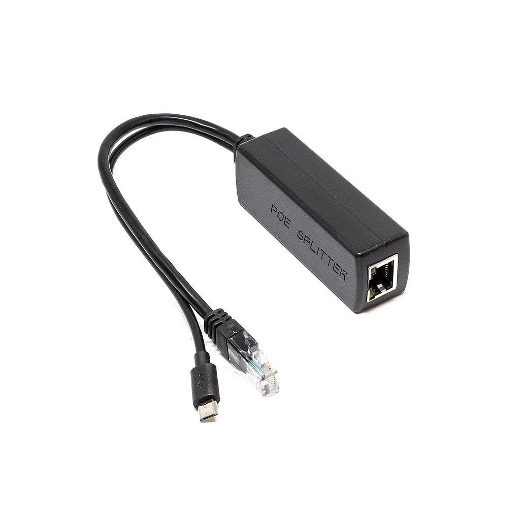 Adaptador Ethernet PoE a MicroUSB 12W - 5V 2.4A-0